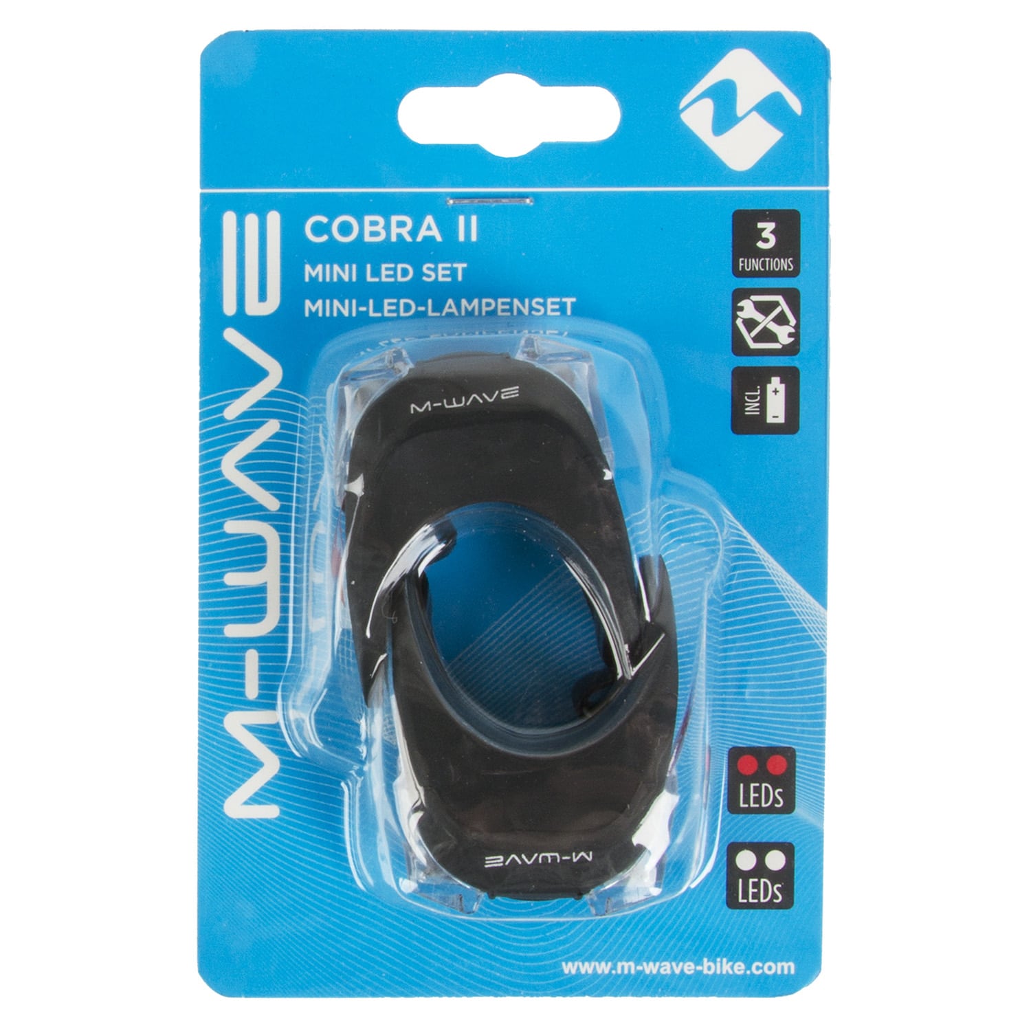 Σετ φωτάκια σιλικόνης M-Wave Cobra II